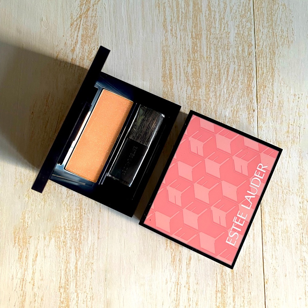 2x Estee Lauder Bronze Goddess Powder Bronzer 02 Medium travel size New w/brush